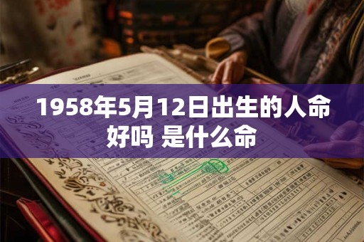 1958年5月12日出生的人命好吗 是什么命