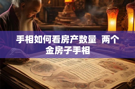 手相如何看房产数量 两个金房子手相 手相如何看房产数量 两个金房子手相