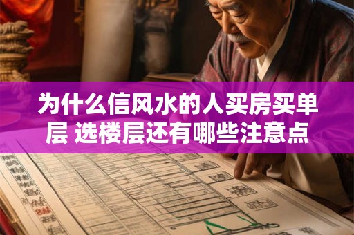 为什么信风水的人买房买单层 选楼层还有哪些注意点 为什么信风水的人买房买单层 选楼层还有哪些注意点