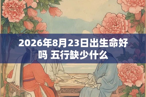 2026年8月23日出生命好吗 五行缺少什么 2026年8月23日出生命好吗 五行缺少什么