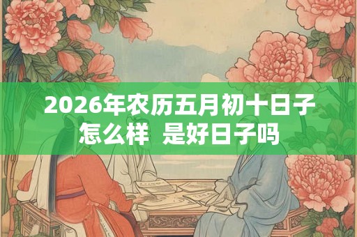 2026年农历五月初十日子怎么样 是好日子吗 2026年农历五月初十日子怎么样 是好日子吗