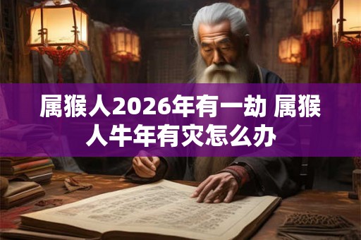 属猴人2026年有一劫 属猴人牛年有灾怎么办
