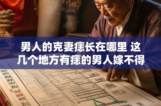 男人的克妻痣长在哪里 这几个地方有痣的男人嫁不得