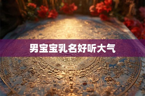男宝宝乳名好听大气 男宝宝乳名好听大气