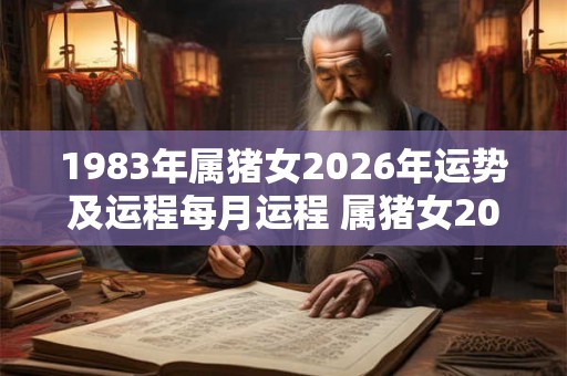 1983年属猪女2026年运势及运程每月运程 属猪女2026年每月运程如何