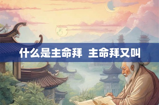 什么是主命拜 主命拜又叫 什么是主命拜 主命拜又叫