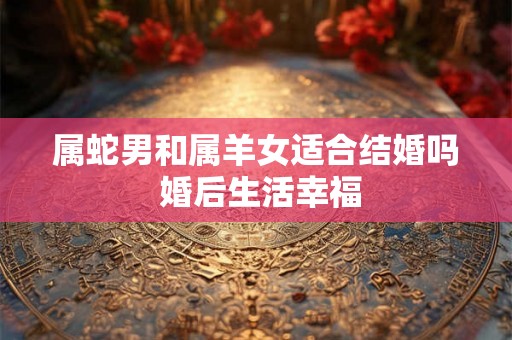 属蛇男和属羊女适合结婚吗 婚后生活幸福