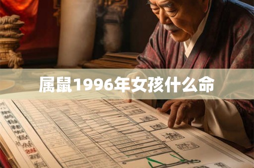 属鼠1996年女孩什么命