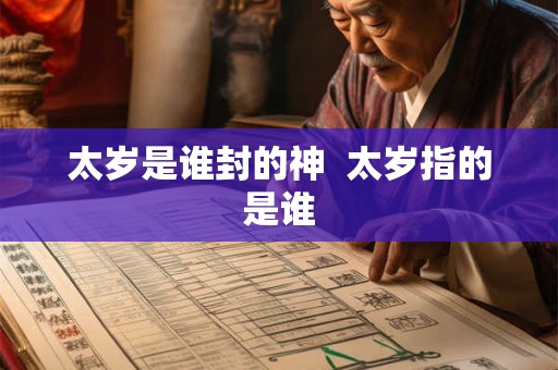 太岁是谁封的神  太岁指的是谁