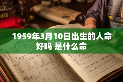 1959年3月10日出生的人命好吗 是什么命