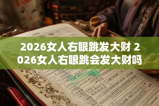 2026女人右眼跳发大财 2026女人右眼跳会发大财吗