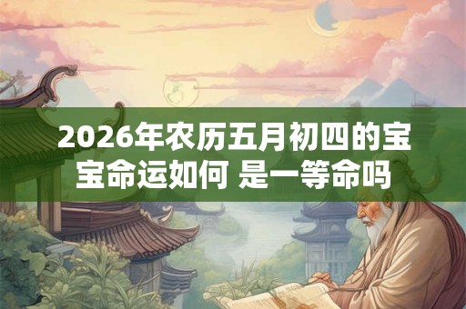 2026年农历五月初四的宝宝命运如何 是一等命吗