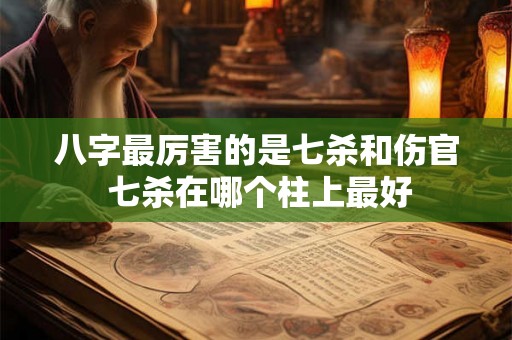 八字最厉害的是七杀和伤官 七杀在哪个柱上最好