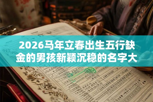 2026马年立春出生五行缺金的男孩新颖沉稳的名字大全集 2026马年立春出生五行缺金的男孩新颖沉稳的名字大全集
