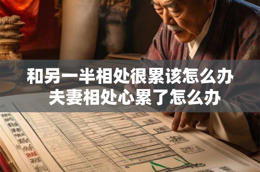 和另一半相处很累该怎么办  夫妻相处心累了怎么办