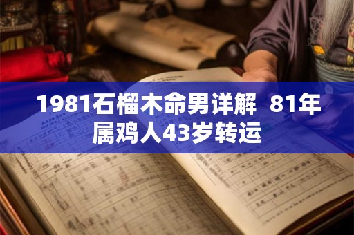 1981石榴木命男详解  81年属鸡人43岁转运