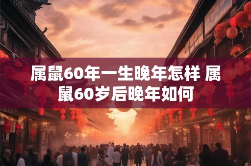 属鼠60年一生晚年怎样 属鼠60岁后晚年如何 属鼠60年一生晚年怎样 属鼠60岁后晚年如何