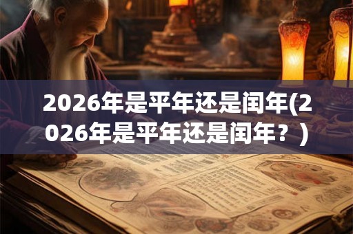 2026年是平年还是闰年(2026年是平年还是闰年？)
