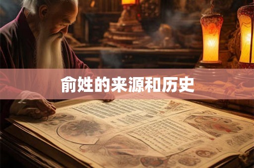 俞姓的来源和历史