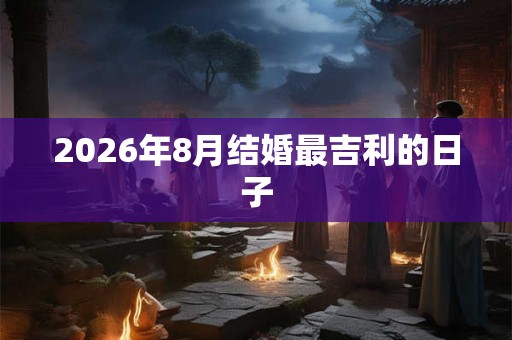 2026年8月结婚最吉利的日子 2026年8月结婚最吉利的日子