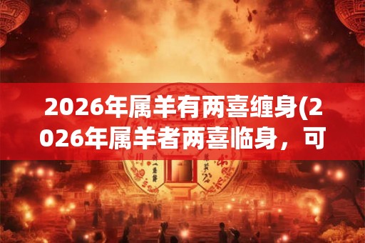 2026年属羊有两喜缠身(2026年属羊者两喜临身,可是什么喜事呢?) 2026年属羊有两喜缠身(2026年属羊者两喜临身,可是什么喜事呢?)