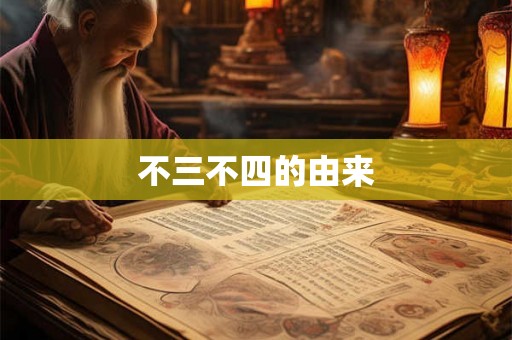 不三不四的由来 不三不四的由来