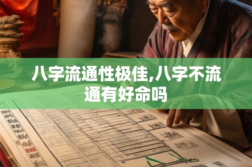 八字流通性极佳,八字不流通有好命吗