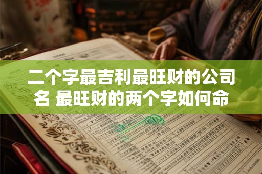 二个字最吉利最旺财的公司名 最旺财的两个字如何命名公司 二个字最吉利最旺财的公司名 最旺财的两个字如何命名公司