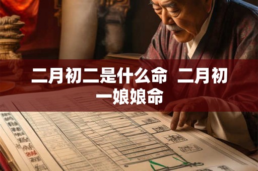 二月初二是什么命  二月初一娘娘命