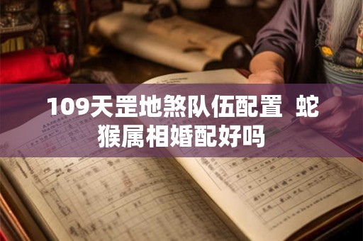 109天罡地煞队伍配置  蛇猴属相婚配好吗