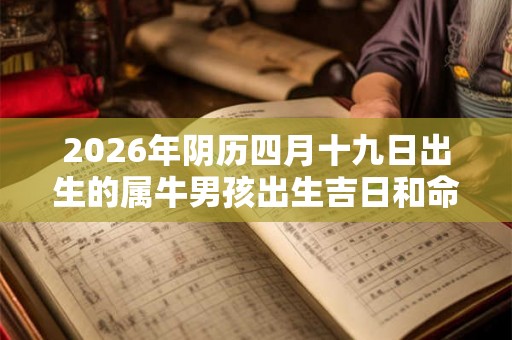 2026年阴历四月十九日出生的属牛男孩出生吉日和命运查询