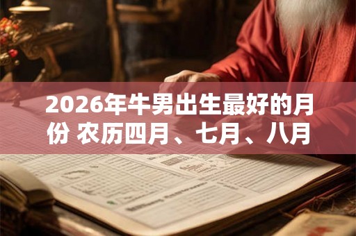 2026年牛男出生最好的月份 农历四月、七月、八月