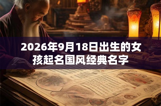 2026年9月18日出生的女孩起名国风经典名字