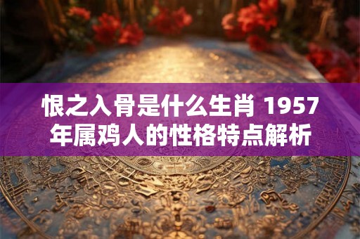 恨之入骨是什么生肖 1957年属鸡人的性格特点解析