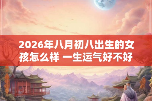 2026年八月初八出生的女孩怎么样 一生运气好不好