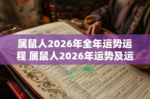属鼠人2026年全年运势运程 属鼠人2026年运势及运程每月运程