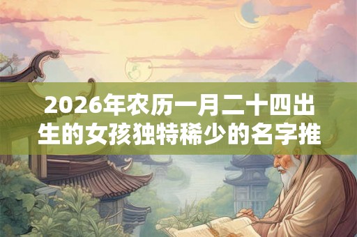 2026年农历一月二十四出生的女孩独特稀少的名字推荐