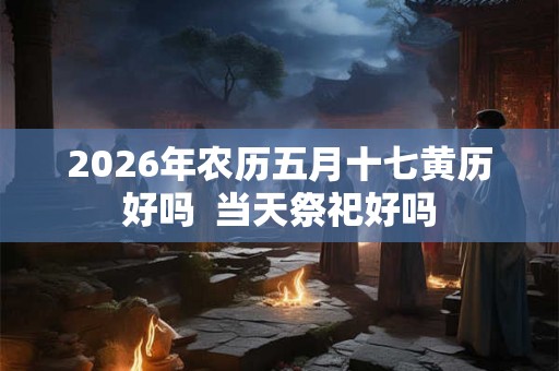 2026年农历五月十七黄历好吗  当天祭祀好吗