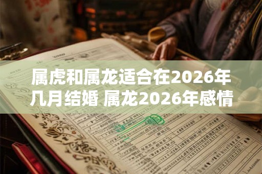 属虎和属龙适合在2026年几月结婚 属龙2026年感情运势