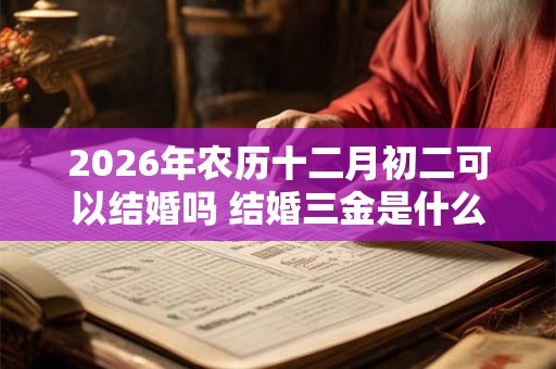 2026年农历十二月初二可以结婚吗 结婚三金是什么