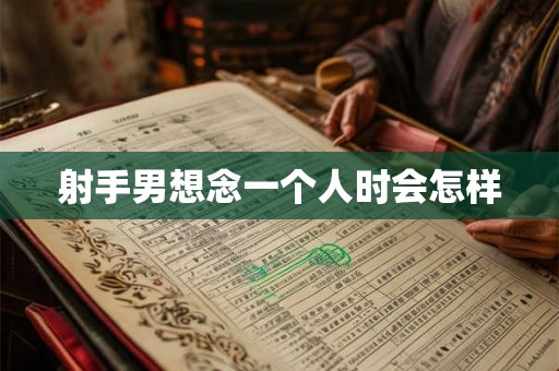 射手男想念一个人时会怎样