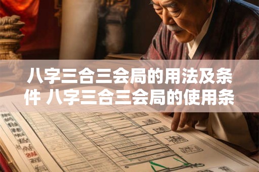 八字三合三会局的用法及条件 八字三合三会局的使用条件及方法