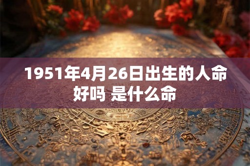 1951年4月26日出生的人命好吗 是什么命