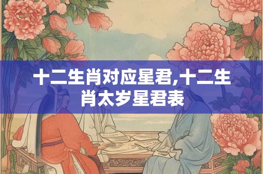 十二生肖对应星君,十二生肖太岁星君表 十二生肖对应星君,十二生肖太岁星君表