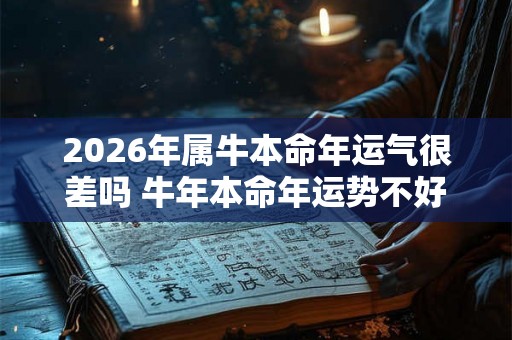 2026年属牛本命年运气很差吗 牛年本命年运势不好怎么办 2026年属牛本命年运气很差吗 牛年本命年运势不好怎么办