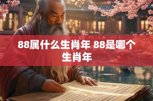 88属什么生肖年 88是哪个生肖年