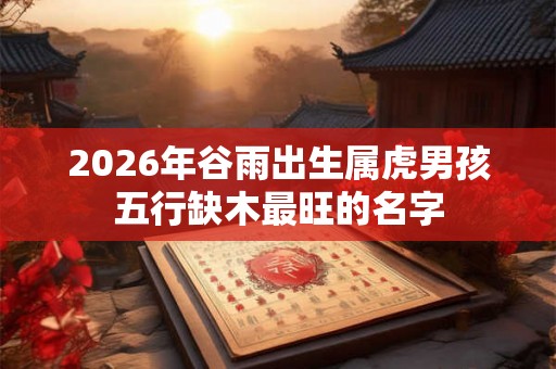 2026年谷雨出生属虎男孩五行缺木最旺的名字