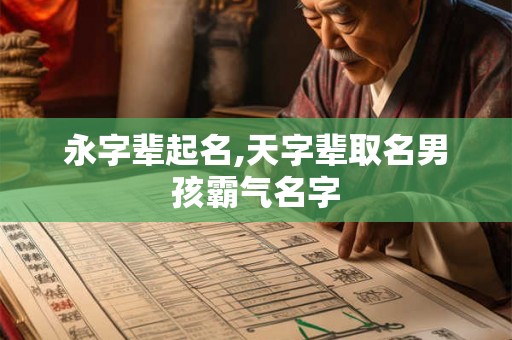 永字辈起名,天字辈取名男孩霸气名字