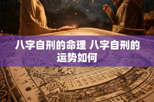 八字自刑的命理 八字自刑的运势如何 八字自刑的命理 八字自刑的运势如何