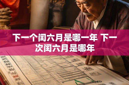 下一个闰六月是哪一年 下一次闰六月是哪年